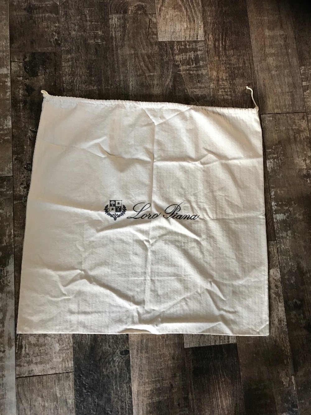 LORO PIANA COTTON DUST BAG